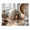 Ceramic Mushroom-shaped Rodent House Taupe