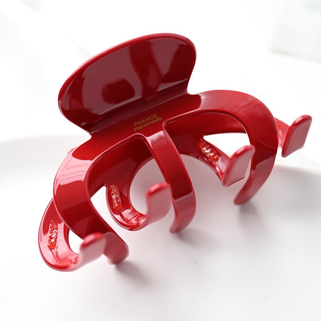 3.6"/9cm Celluloid Large Size Luxury Handmade French Design Elegant Fashion Hair Claw Tortoise Shell Accessories Women Hair Clip