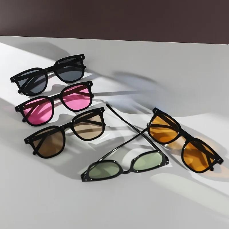 5PCS Retro Round Multi-color Lens Set Suitable for Men and Women Suitable for Casual Wear Daily Fashionable Glasses