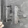 Yimi Jia Wall-Mounted Retractable Bathroom Hanger Rack with Glacier Texture