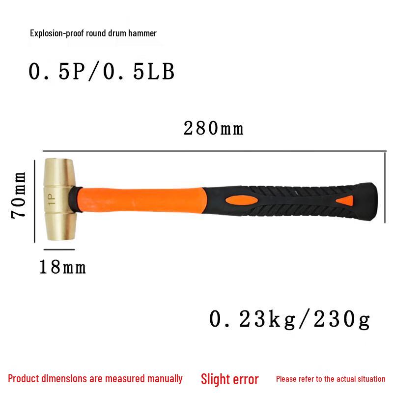 WEDO Brass Round Drum Hammer CN plug (adapter included)