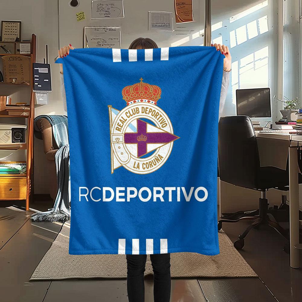 Deportivo Logo Blanket, High Quality Comfortable for All Seasons, Home Decor, Warmth and Comfort
