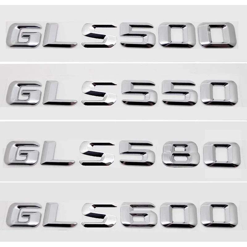 3D Car Stickers Rear Tail Decal Emblem for Mercedes Benz GLS400 GLS450 GLS500 GLS550 GLS580 GLS600 Accessories