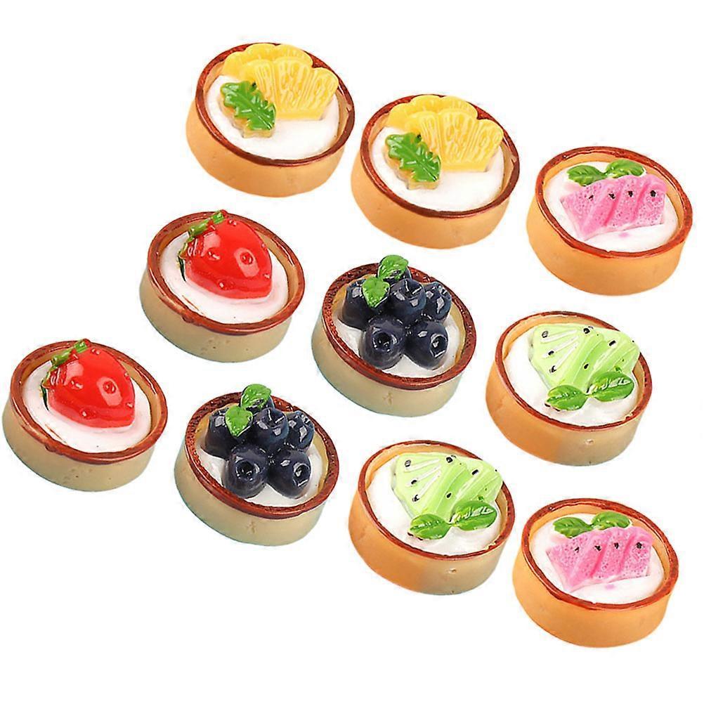 Artificial Cake Model Mini Fake Cake for Decor 18Pcs Lifelike Dessert Toys