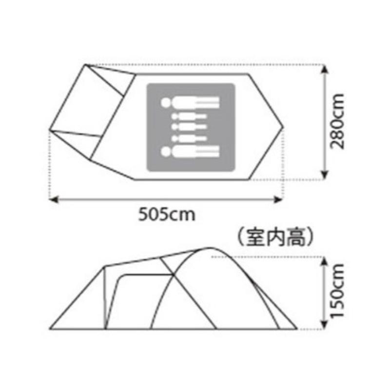 Snow Peak Snow Peak DoMe Tent AMenity DoMe M Sde 001rh [for 5 People]