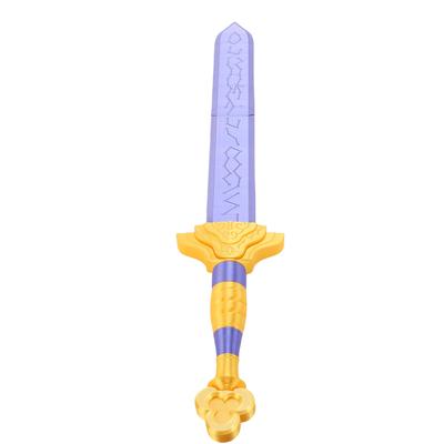 3D Printing Sword Toy PLA Role Playing Sword Cosplay Costume Prop for Collection Festival Holiday Gifts Yellow Blue