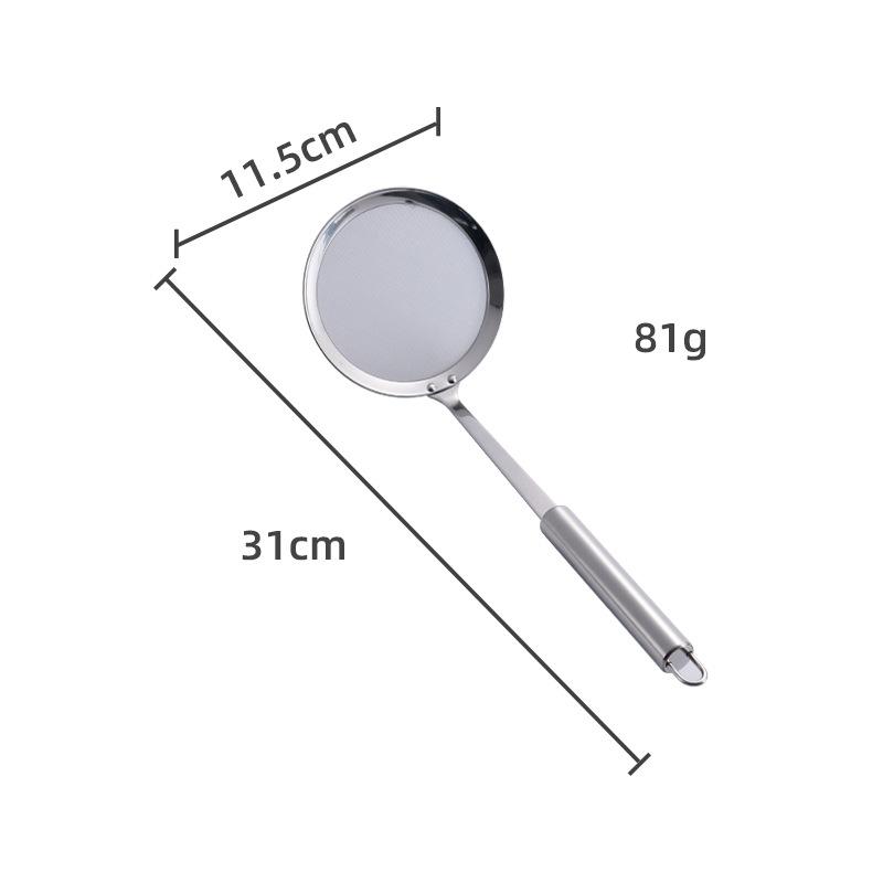 

HANYANG 304 Широкая боковая круглая стальная ручка ситечко для утечки из нержавеющей стали Кухонные принадлежности Посуда Воронка Воронка Горячий горшок для супа