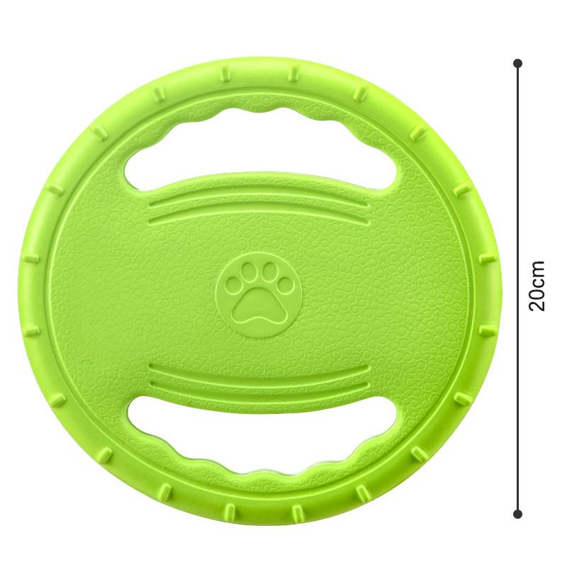Bite Resistant Dog Flying Disc Pull Ring Toy Soft TPR Interactive Tug-of-war Toy for Outdoor Training Floating & Teeth Cleaning