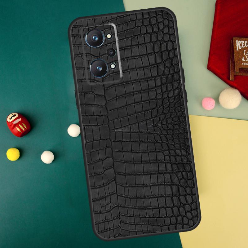 Crocodile Pattern Print For Realme GT7 Pro 15 13 10 11 12 14 Pro Plus C55 C71 C75 C67 C63 C61 C53 C35 C65 GT6 Case