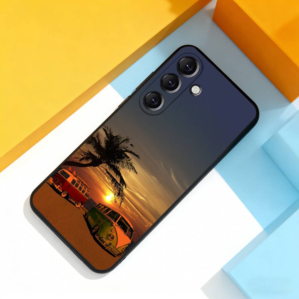 Combi Van Surfs Cool Phone Case For Samsung Galaxy A 73,72,51,53,52,71,22,5G,Note,J7,8,9 Soft Precise Hole Black Cover Samsung a41