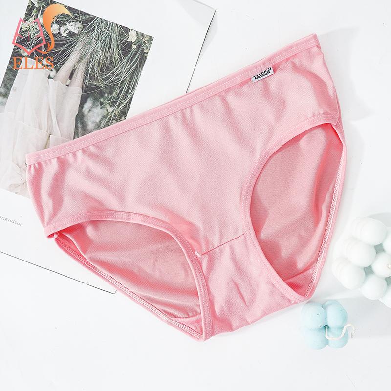

Женское хлопковое простое дышащее нижнее белье с низкой посадкой, трусики, однотонные, для студенток, с ластовицей из 100% хлопка 2XL розовый