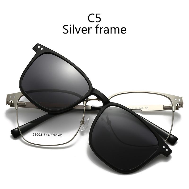 

3 In 1 Magnetic Sleeve Glasses High Appearance Level Versatile Myopia Glasses Frame Polarized Two-In-One Driving Sunglasses 3 IN 1