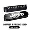 For Jeep Car Parking Card Telephone Number Card Hidden Parking Plate Compass Renegade Cherokee Wrangler JK Patriot Liberty AJW1