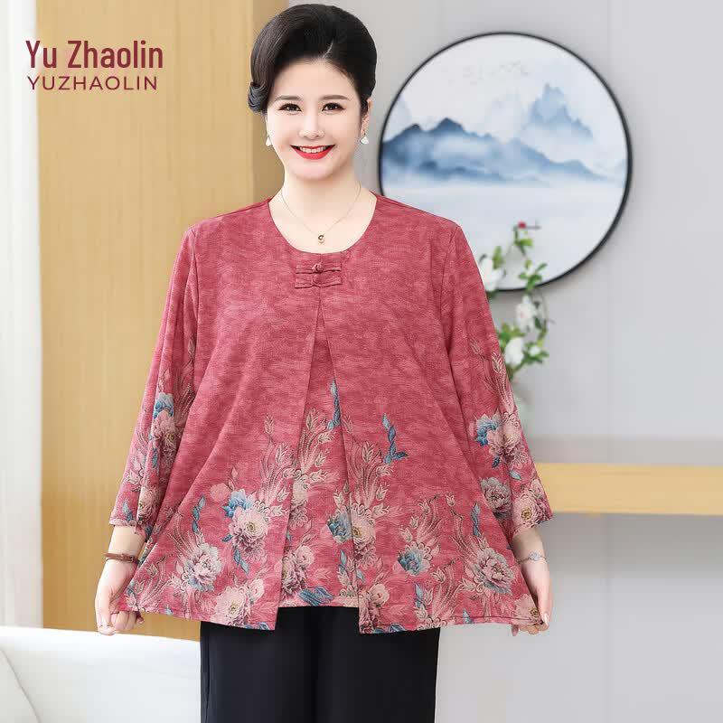 YUZHAOLIN Women s Plus Size Summer 3/4 Sleeve Tunic Top 3XL