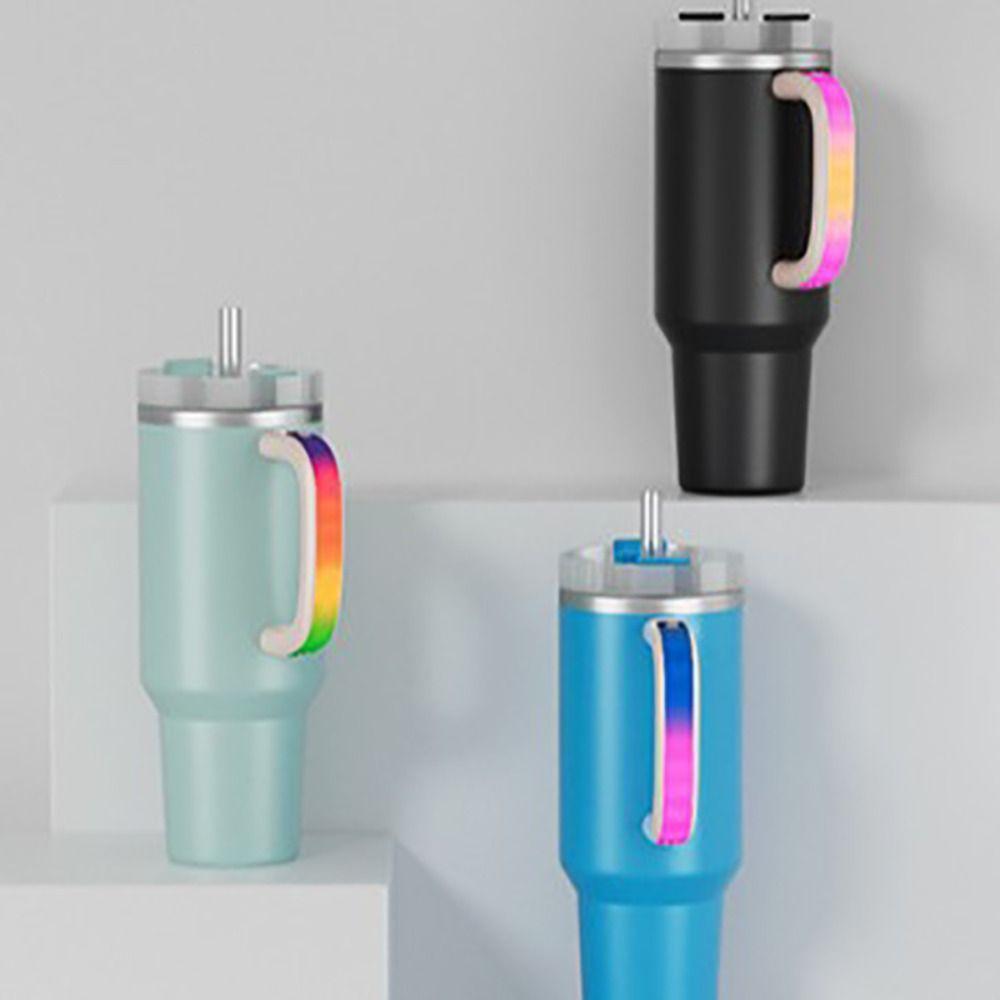 Waterproof LED Light-Up Bottle Handle Reusable Thermal Cup Replacement Handles  Party