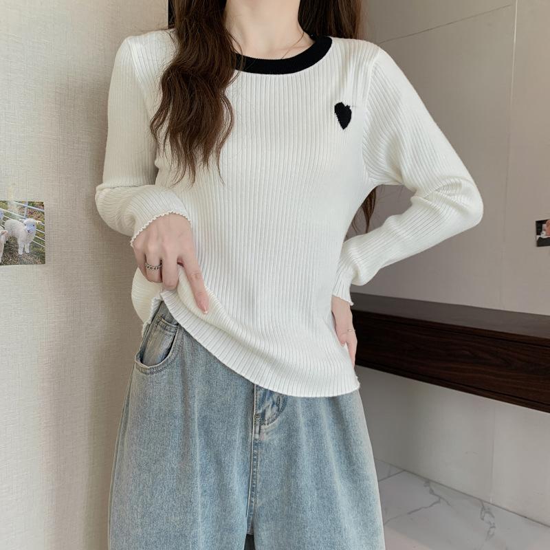 DAFIFY Dámská móda Ležérní Podzim Zima Jednobarevné svetry s dlouhým rukávem a výstřihem do O