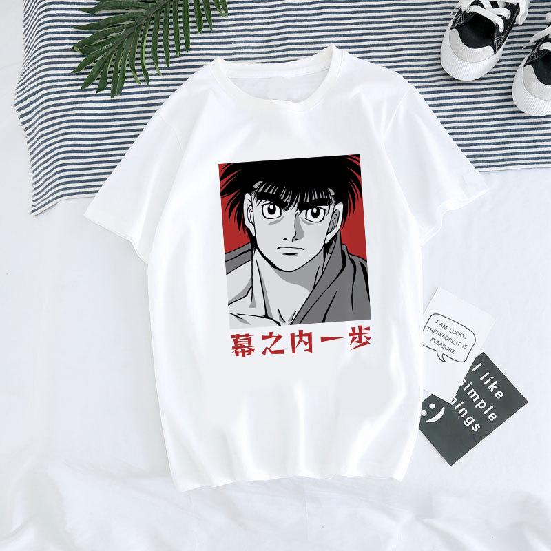 Hajime No Ippo Manga Y2k TShirt Japanese Anime Hip Hop Tee Top Men Women Makunouchi Takamura T-Shirt KGB Harajuku Tshirt Clothes
