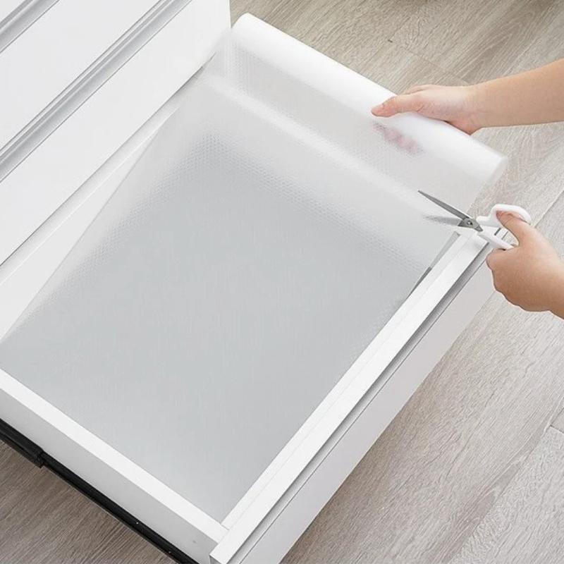 30/60cm 1.5/5M Schubladenmatte Regalbodenabdeckung Einlagen Rutschfest Wasserdicht Schrank Tischset Tischunterlage Schrank Ölfest Einlagen Selbstklebend