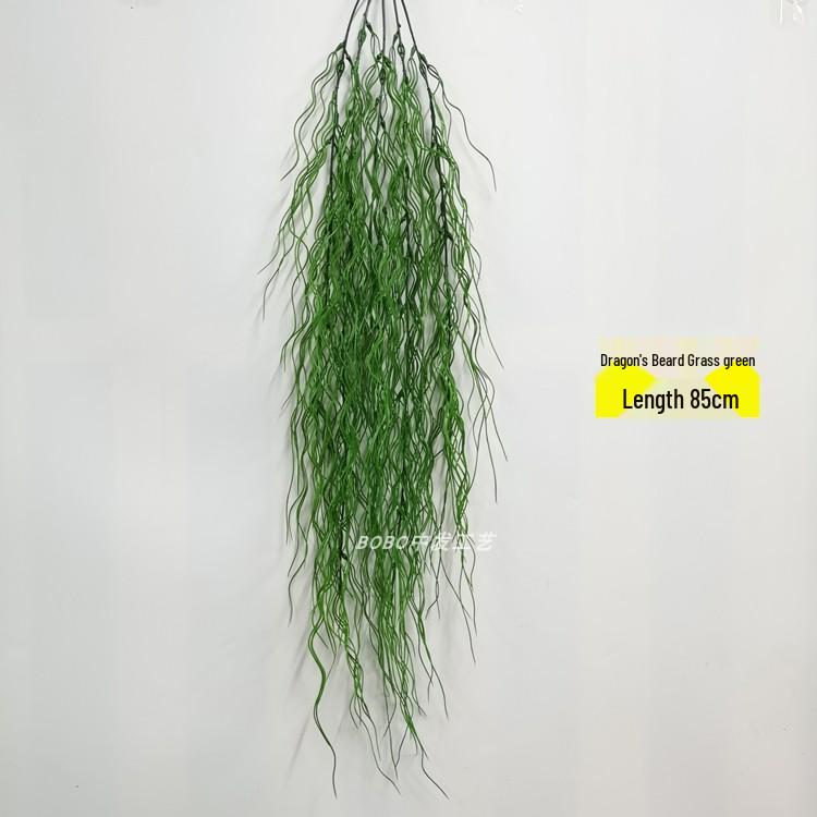 Artificial Spider Plant & Fern Hanging Decor - Trailing Green Vines for Wall & Ceiling