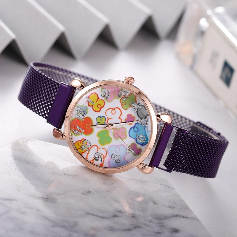 Neue Mode Damen Uhren Magnetverschluss Mesh-Armband Quarzuhr Uhr Lässig Relogio Feminino Mädchen Armbanduhren Studentenuhren
