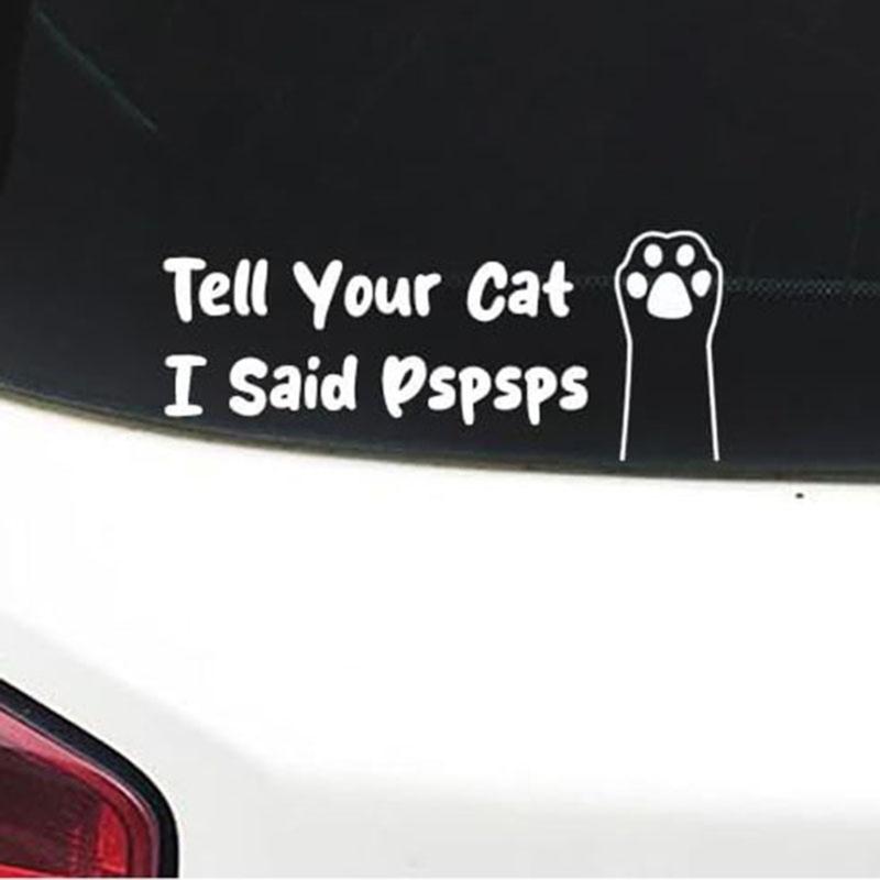 23cm x 9cm Cute Cats Paws Design Decal Waterproof Removable for Cars Motorcycles Laptops Smooth Surfaces No Residues