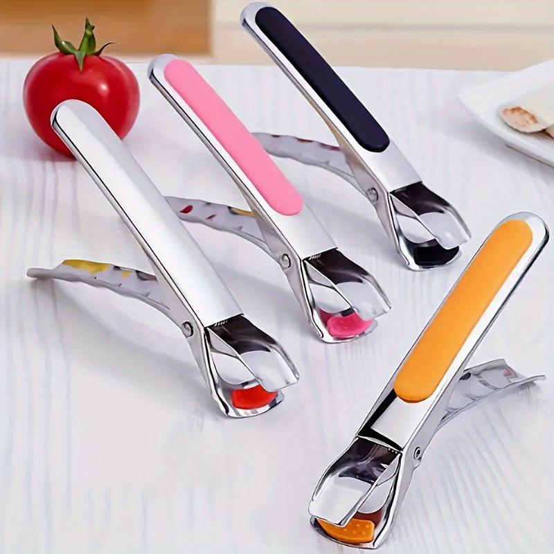 1pc Stainless Steel High-Heat Kitchen Grippers,Anti-Slip Silicone Cooking Claws for Hot Dishes&Bowls,Commercial Kitchen Utensil