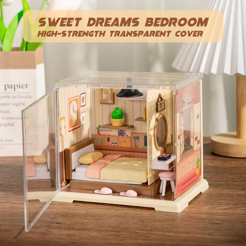 

DIY Miniature Scene Ornaments: Handmade Healing Cafe & Supermarket Toy Kit