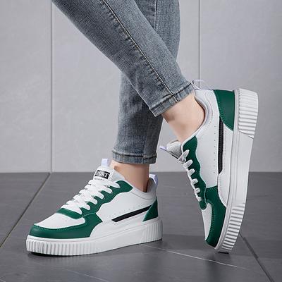 Buty Damskie Do Skateboardingu Oddychające Dla Mężczyzn Modne Trampki Lekkie Zielone Sportowe Do Biegania Na Zewnątrz Codzienne Buty Rozmiar 36-44