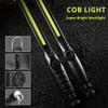 Powerful COB+LED Flashlight Magnetic Work Light USB Rechargeable Torch Portable Lantern Inspection Light Camping Car Repair Lamp