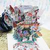 3D Hot Pop Up Happy Birthday Cards Invitation Cake Greeting Card Business Kids Gift Tourist Postcard For Friend Dad Mom Present
