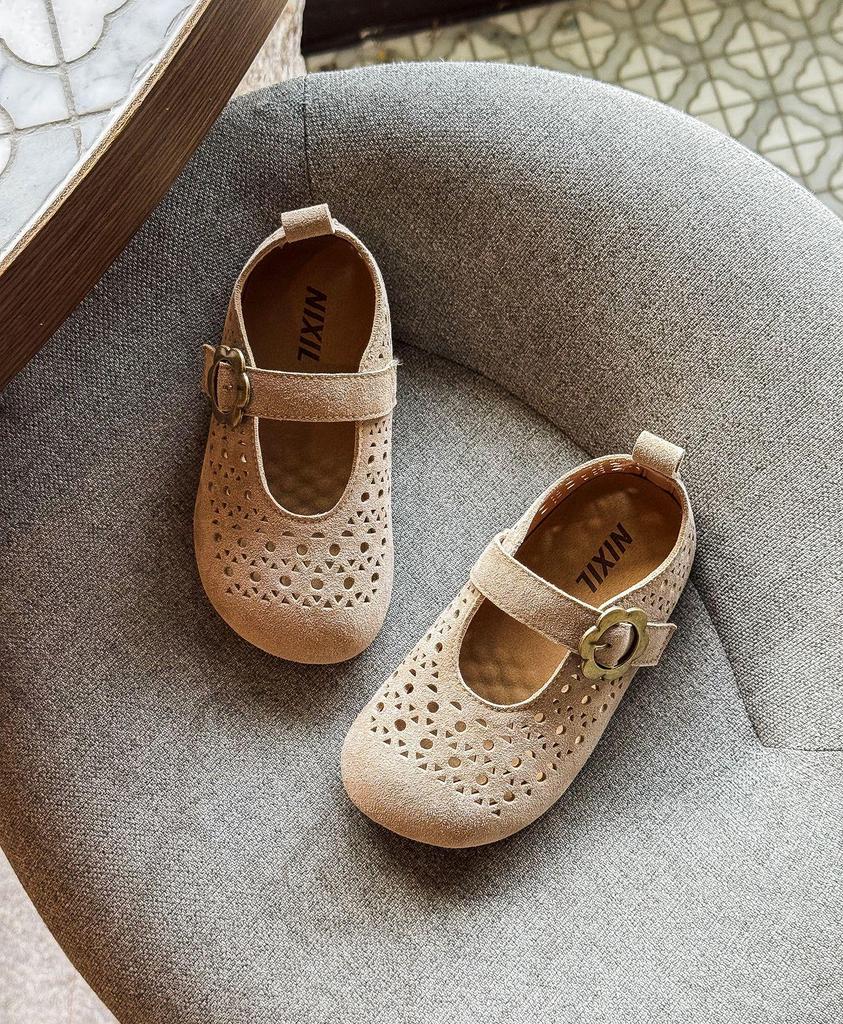 2026 Spring/Summer Kids' Retro Korean Style Soft Sole Princess Shoes