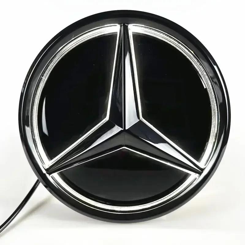 Car Front Grill Logo Light LED Badge Sticker Luminous Decorative Light For Mercedes Benz Amg A B C GLK GLE W205 W204 W213 W2531