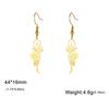 My Shape Flower Vines Filigree Drop Earrings Stainless Steel Dangle Earring Gold Color Women Hanging Earrings Jewelry Girls Gift