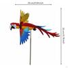 Garden Windmill Ornament MultiFinned Metal Pole Rotating Rotator Stake Decoration Colorful