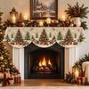Impact-resistant Christmas Fireplace Scarf Stain-resistant Christmas Table Banner  New Year