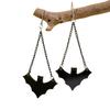 1 Pair Halloween Earrings Bat Ghost Hand Spider Pumpkin Ghost Black Cat Shape Drop Earrings Jewelry Accessories
