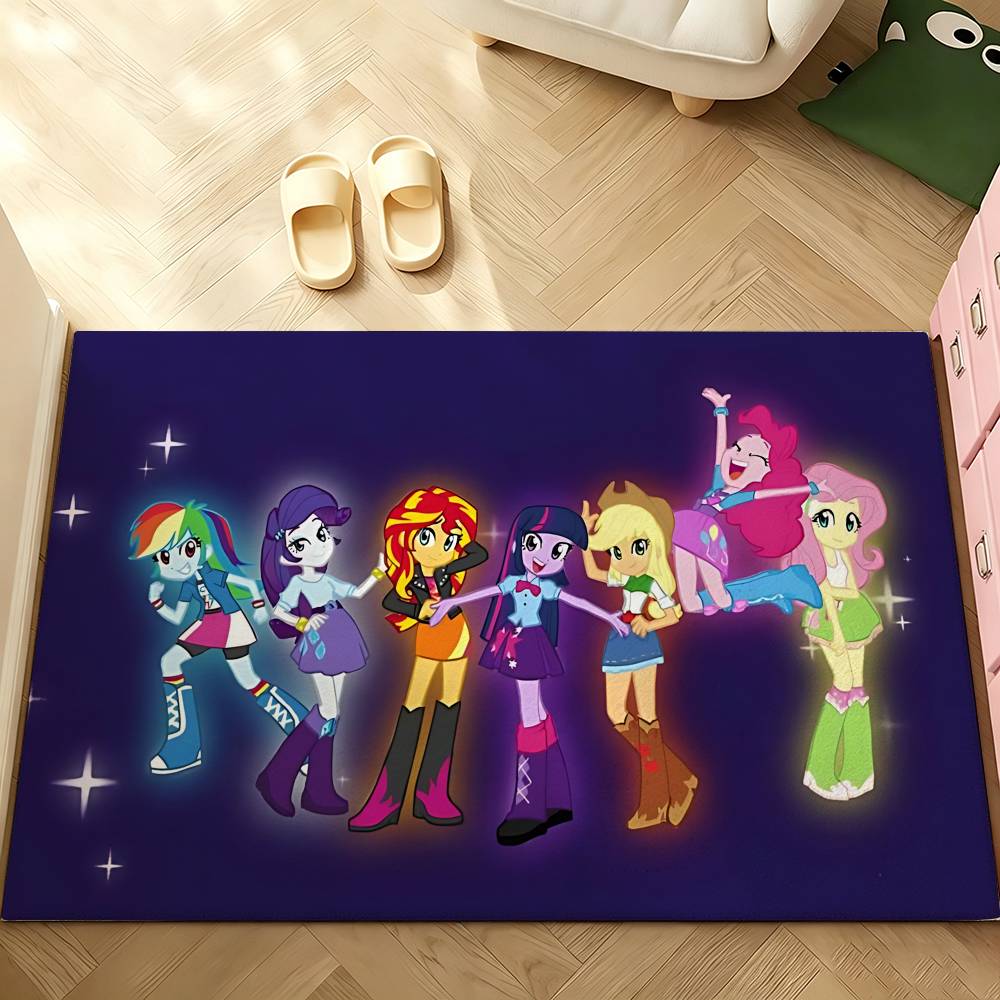 Cute M-My Little Pony-S Carpet Bathroom Anti-slip Mat Door Mat Home Decoration Mat Entrance Door Mat Scratch-resistant Door Mat