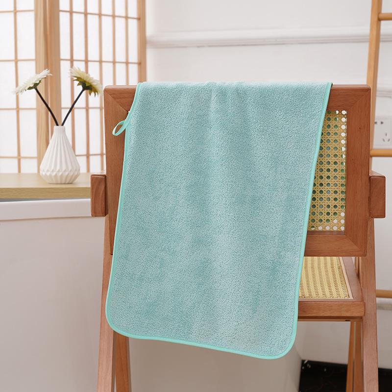 High-Density Coral Fleece Towel: Soft, Absorbent Face Towel for Home, Salon & Barber Shop.