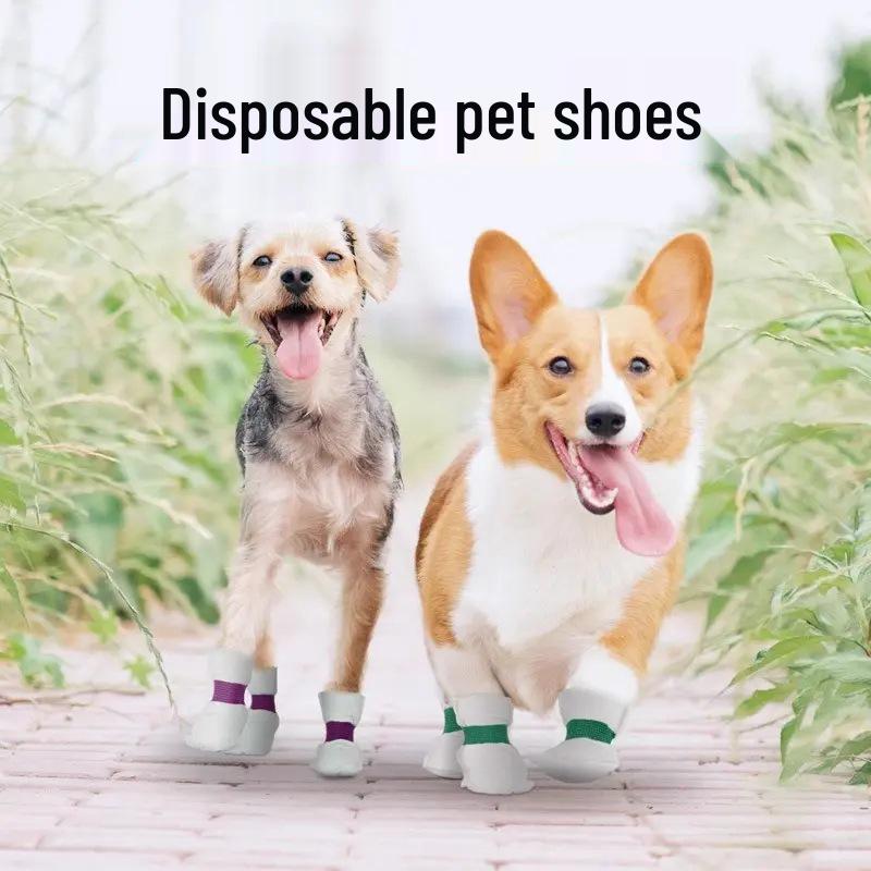 Disposable Waterproof Pet Shoes - Anti-Dirty, Skid-Proof Protection for Claws and Feet