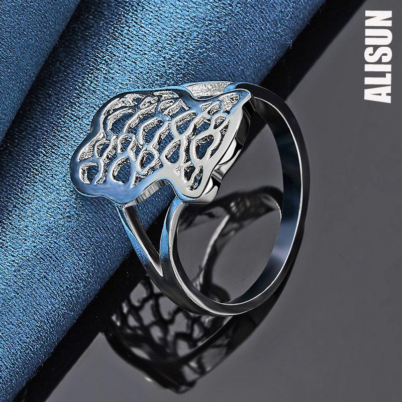 925 Sterling Silver Fashionable Pattern Ring Fashionable Wedding Jewelry