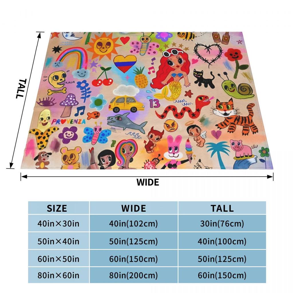 Mañana Será Bonito Karol G Decken Fleece Textil Dekor Tragbar Superweiche Überwürfe für Zuhause Couch Tagesdecke