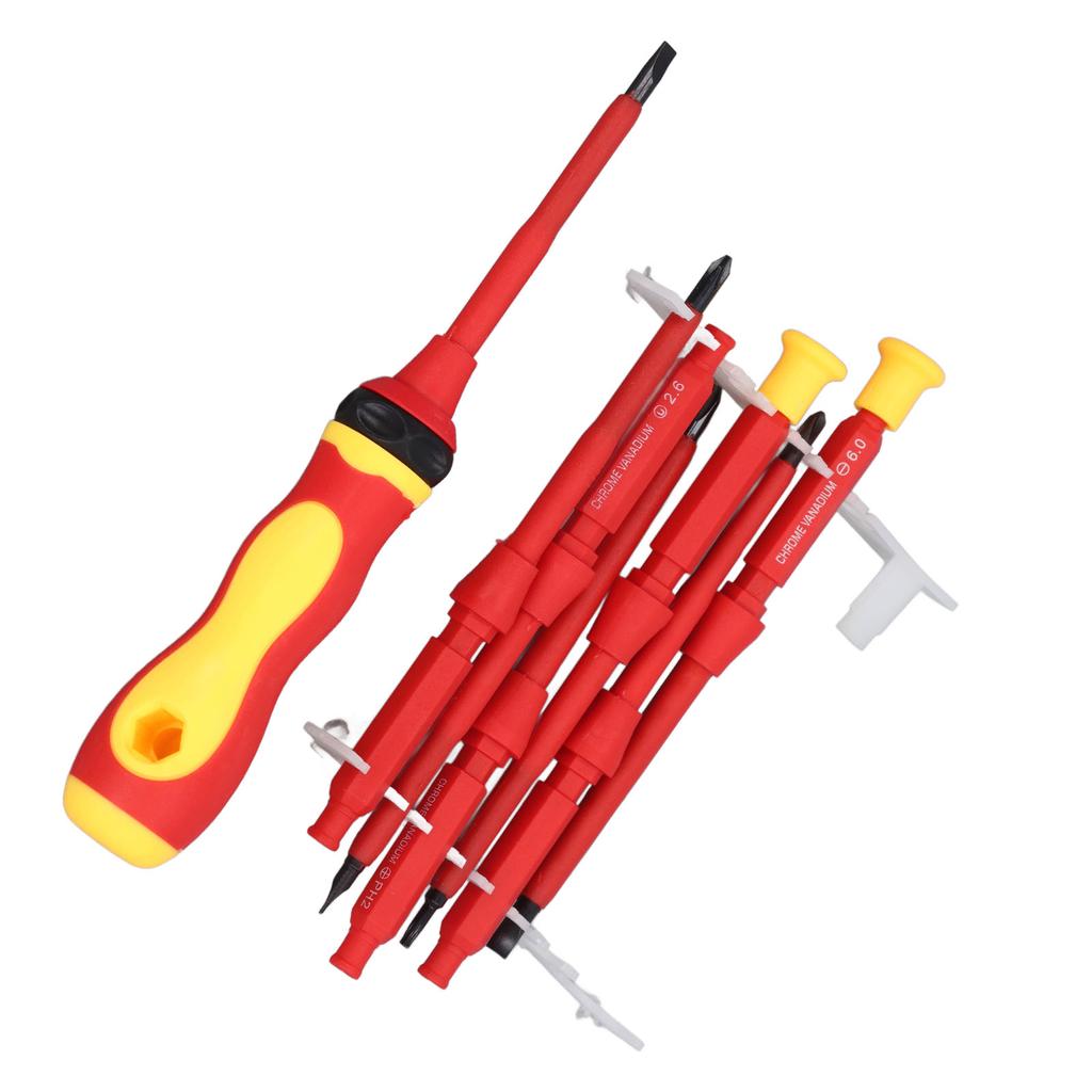 Screwdriver Set Multi Purpose Alloy Steel Screwdriver with 7 Bits for Electronics Repair