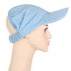 Classy Summer Sunscreen Turban Cap Headband Solid Color Hair Wrap Nursing Cap Headwear Sleeping Cap for Friends