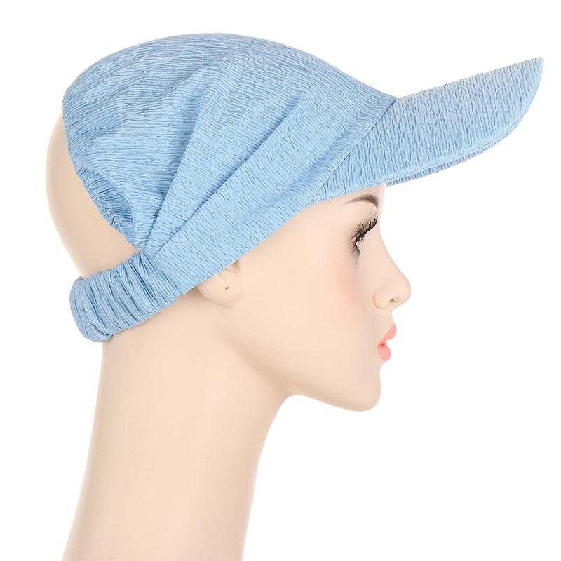 Classy Summer Sunscreen Turban Cap Headband Solid Color Hair Wrap Nursing Cap Headwear Sleeping Cap for Friends