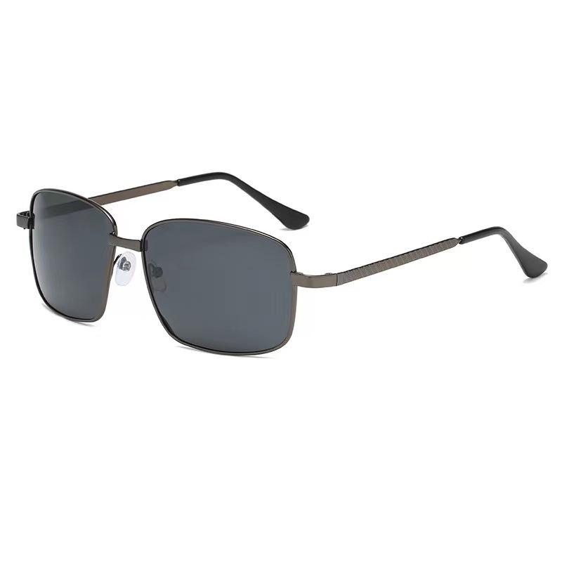Men's Square Foldable Color-Changing Polarized Sunglasses with UV Protection for Driving and Fishing