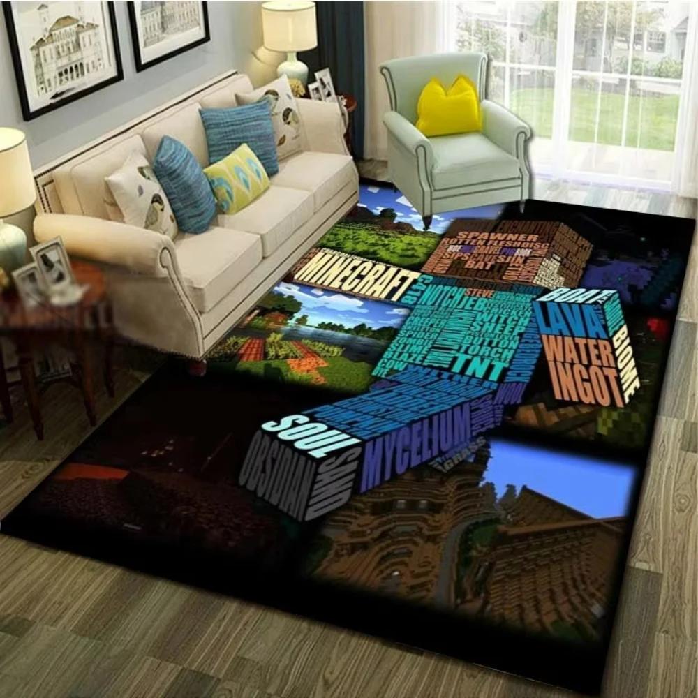 Cartoon Game Characters Carpet  for Living Room Modern Decor Bedroom Non-Slip Soft Rug Kitchen Floor Mat Entrance Doormat