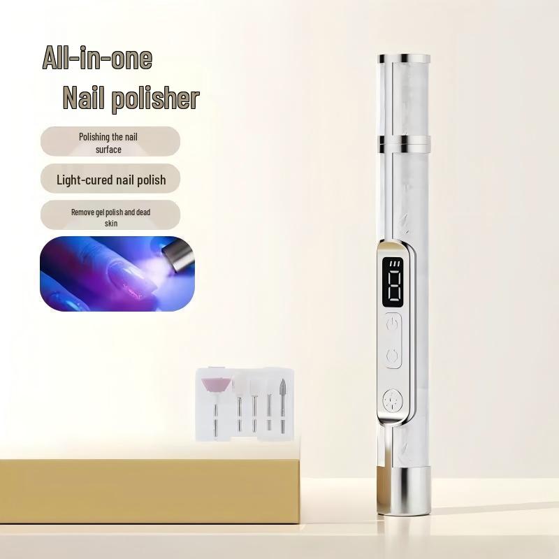 Portable Rechargeable Nail Grinder & Polisher - Professional Manicure Tool for Dead Skin Removal