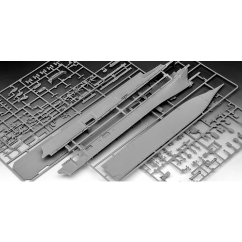 Revell 1/700 Scale US Navy Wasp-class Amphibious Assault Ship Plastic Model Kit 05178, Molded In Color