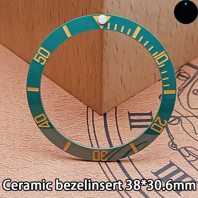 Керамическая вставка безеля 38x30,6 мм, подходит для SKX007/механизмов серии NH3 35/36, для ремонта и замены безеля