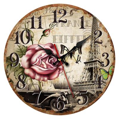 10-inch Modern Scenic Creative Home Decor Customizable MDF Wall Clock for Living Room (Customer Provides Dial Supports 48-Hour
